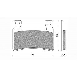 Τακάκια Daytona 33216 (FA265)(FD258) Τακάκια Daytona 33216 (FA265)(FD258)
